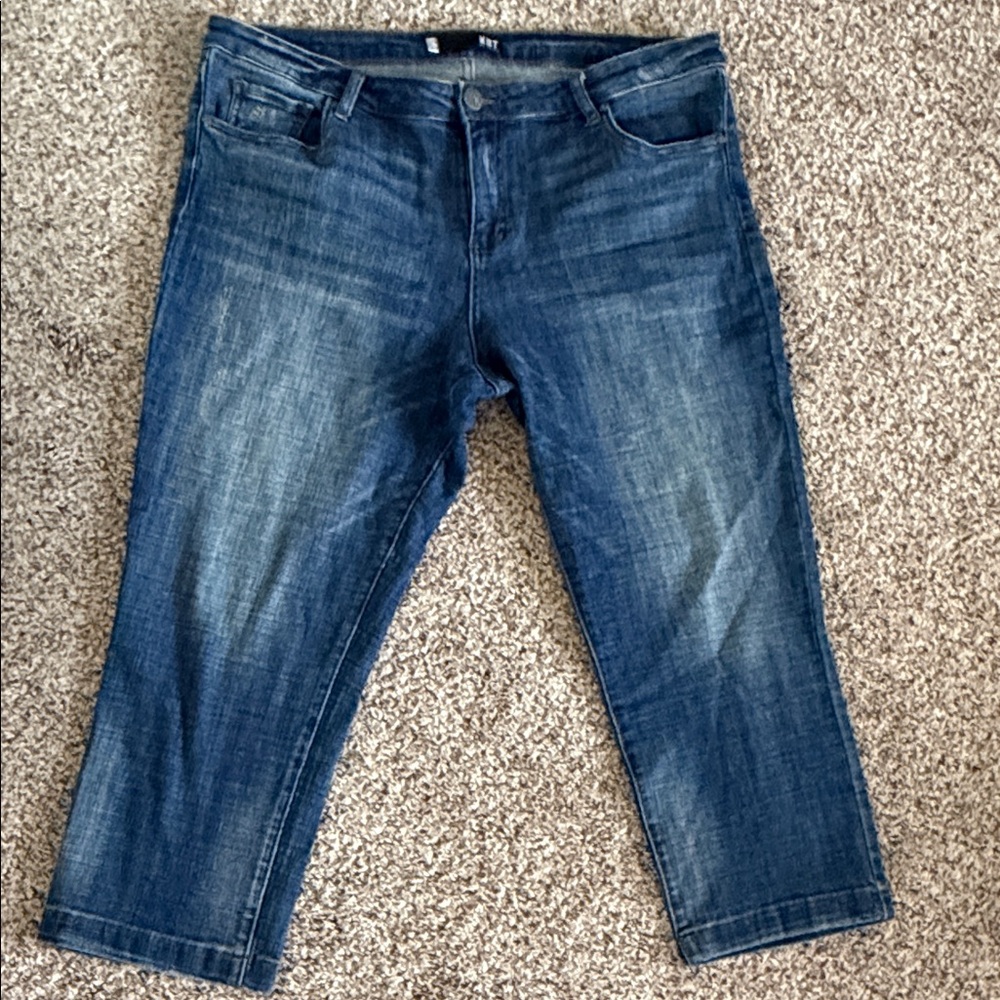 Kut from the Kloth Dark Blue Cropped Stretch Jeans